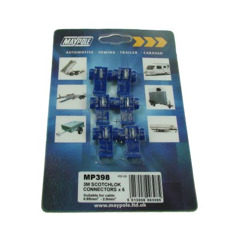 Maypole 6 x 3M Scotchlock Connectors 0.75-1.5mm² (Snap) MP398 - Maypole398DP.jpg