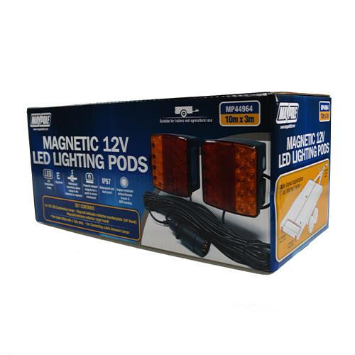 Maypole 12V Magnetic LED Lighting Pod With 10m Trailer Cable MP44964 - Maypole44954-64-10MPackaging.jpg