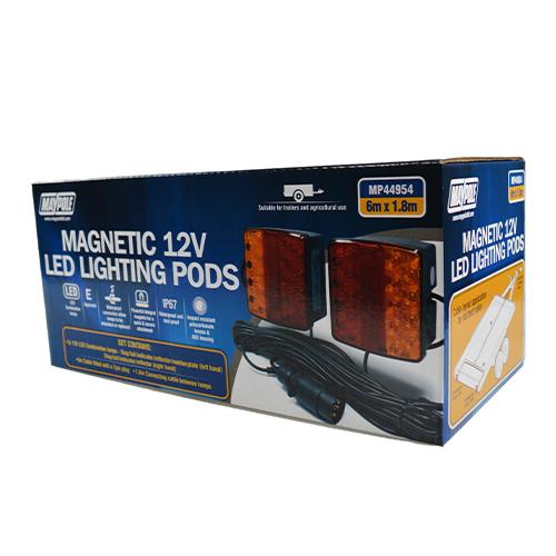 Maypole 12V Magnetic LED Lighting Pod With 6m Trailer Cable MP44954 - Maypole44954-64-6MPackaging.jpg
