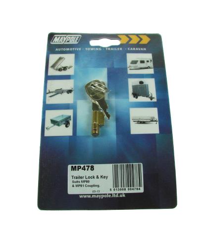 Maypole Integral Security Lock and Keys (2) For Trailer Couplings MP478 - Maypole478DP.jpg