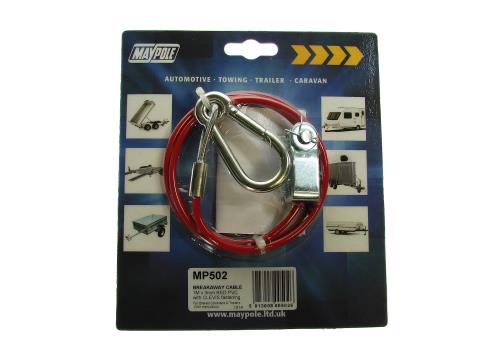 Maypole 1 Metre x 3mm Red PVC Breakaway Cable for Ifor Williams MP502 - Maypole502.jpg