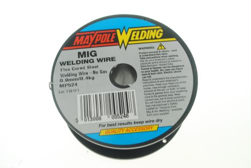 Maypole 0.9mm Flux Corded Wire 0.4Kg Spool (MIG Welders) MP524 - Maypole524_2.jpg