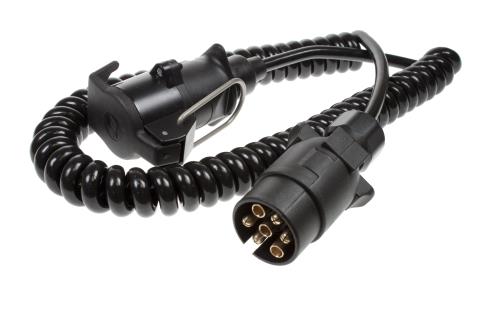 Maypole 2.5m 7 Pin N Type Curly Extension Lead (Plug To Socket) MP5886 - Maypole5886.jpg