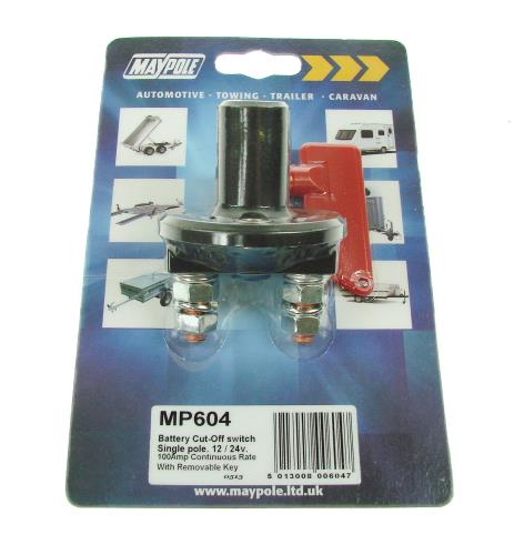 Maypole Single Pole Battery Cut Off Switch with Removable Key MP604 - Maypole604DP.jpg