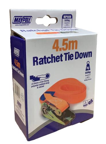 Maypole 4.5 Metre 600Kg Ratchet Strap With Loop 25mm Wide MP608 - Maypole608dp.jpg
