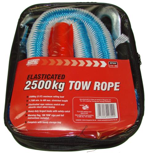 Maypole TOWING ROPE towing equipment 1.5-4M X 2500KG MP609 - Maypole609_1.jpg