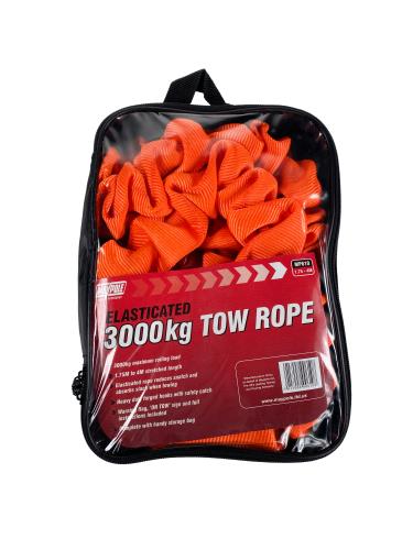 Maypole 1.75 to 4 Metres 3000Kg Elasticated Tow Strap hooks/flag MP610 - Maypole610Orange.jpg