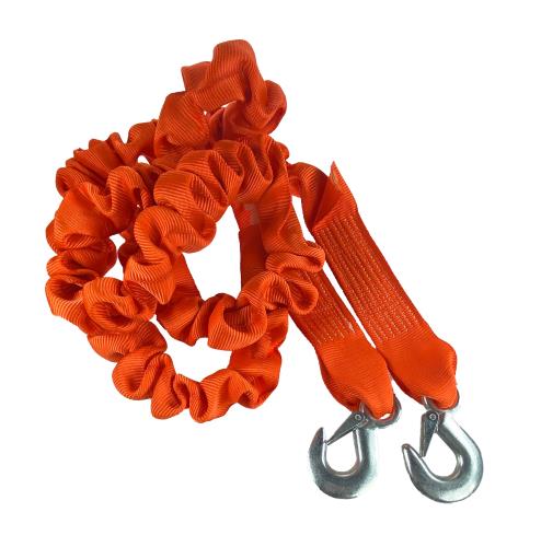 Maypole 1.75 to 4 Metres 3000Kg Elasticated Tow Strap hooks/flag MP610 - Maypole610_2Orange.jpg