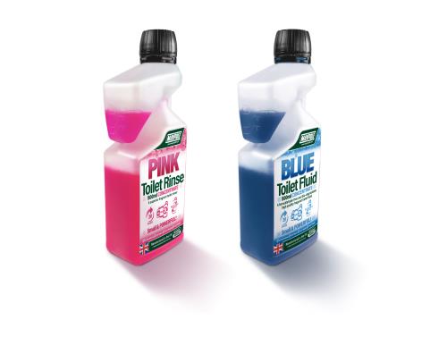Maypole Twin 500ml Superior Blue Toilet Fluid and Pink Toilet Rinse MP6996 - Maypole6996BLUEAndPINKTOILET.jpg