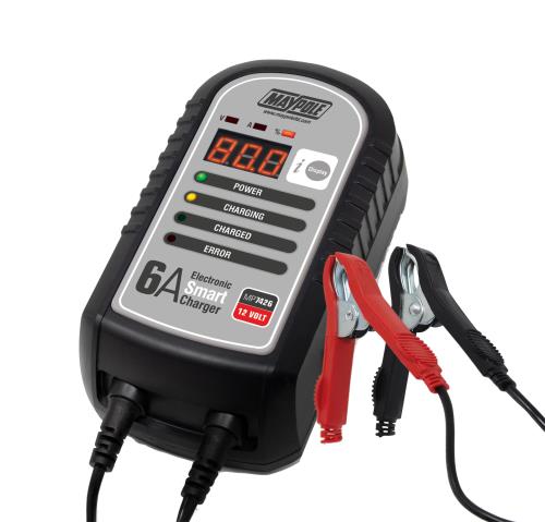 Maypole 6A (12V) Electronic Smart Charger / Battery Charger MP7426 - Maypole7426PLC6ACHARGERHERO.jpg