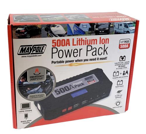 Maypole 500A Lithium Ion Power Pack / Battery Jumpstarter MP7433 - Maypole7433_dp.jpg