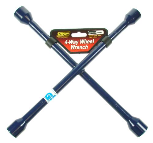 Maypole WHEEL WRENCH 4 WAY BLUE MAYMP7618 - Maypole7618.jpg