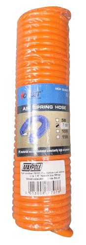Maypole 7.6 Metre (25ft) Re-Coil Coiled UPVC Air Hose 1/4 BSP MP78707 - Maypole78707_4.jpg