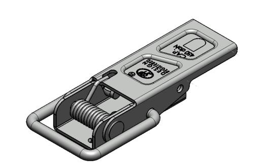 Maypole Zinc plated Overcentre Catch for trailers 105.5mm x 36mm MP81303 - Maypole81303B_1.jpg