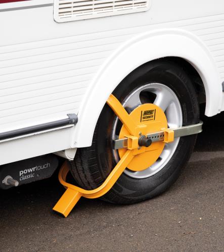 Maypole 13-17 Inch Universal Wheel Clamp Security Device (two keys) MP9065 - Maypole9065CLOSEUPCARAVANP.jpg