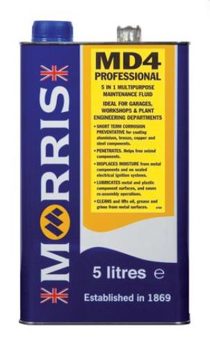 Morris Lubricants Workshop Pro MD-4 PENETRATING FLUID 5L MDF005-MOR - Morris_5L_Tin_MD4.jpg