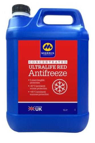 Morris Lubricants ULTRA LIFE RED ANTIFREEZE 5 Litre ULR005-MOR - Morris_5L_Ultralife_Red_Antifreeze.jpg