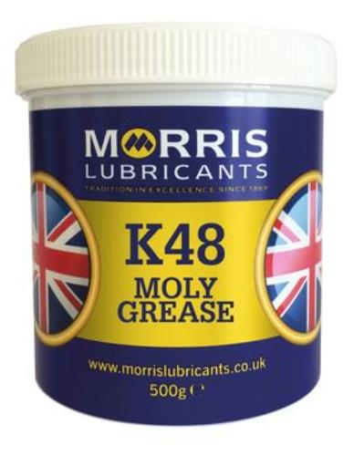 Morris Lubricants K48 Moly Grease 500gm Tin KMO500-MOR - Morris_K48_Moly_Grease_500g.jpg