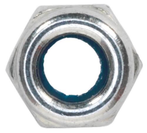 Sealey Nylon Lock Nut M4 Zinc DIN 982 Pack of 100 NLN4 - NLN4Image3.jpg