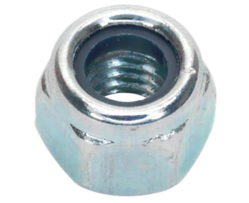 Sealey Nylon Lock Nut M6 Zinc DIN 982 Pack of 100 NLN6 - NLN6Image1.jpg