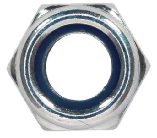 Sealey Nylon Lock Nut M8 Zinc DIN 982 Pack of 100 NLN8 - NLN8Image3.jpg