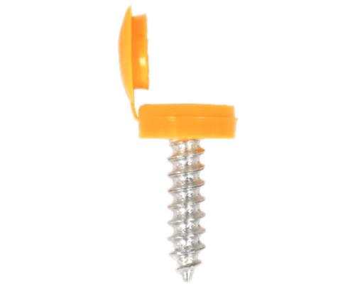 Sealey Number Plate Screw with Flip Cap 4.2 x 19mm Yellow Pack of 50 NPY50 - NPY50Image1.jpg