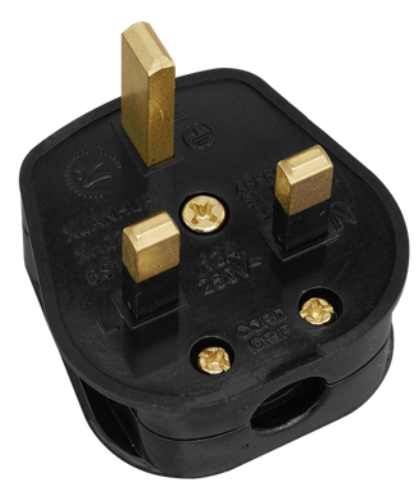 Sealey Resilient Replacement 13A Plug - Pack of 20 Black 13/320-SEA - PL13-320Image2.png