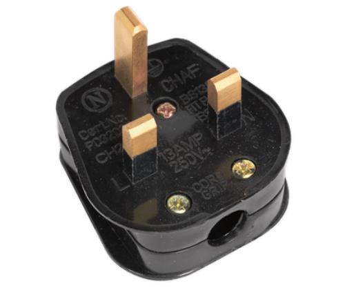 Sealey Black Resilient 13 Amp Plug PL13/320S - PL13320SImage1.jpg