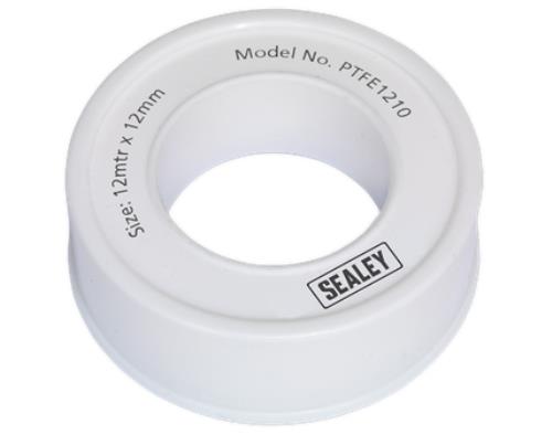 Sealey PTFE Thread Sealing Tape 12mm x 12m Pack of 10 PTFE1210 - PTFE1210Image1.jpg