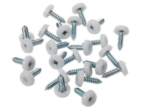 Sealey 4.8 x 18mm White Numberplate Screws - Pack of 50 Pl PTNP1-SEA - PTNP1Image1.jpg