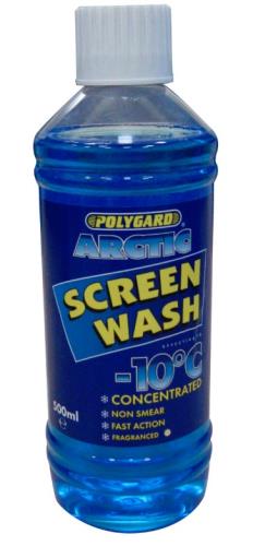 Polygard Arctic Concentrated Screenwash -10C 500ml MIS18201 - PolygardArcticScreenwash500.jpg