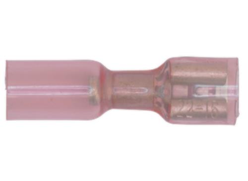 Sealey Heat Shrink Push-On Terminal 6.4mm Female Red Pack of 25 RTSPF25 - RTSPF25Image1.jpg