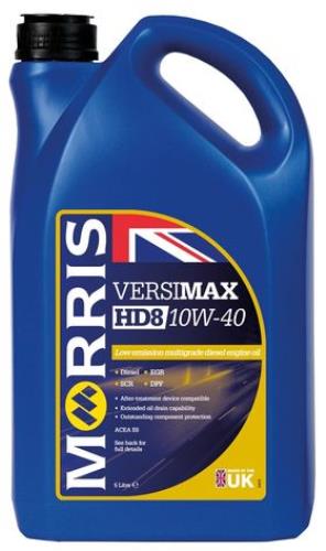 Morris Lubricants VERSIMAX HD8 10W-40 Diesel Engine Oil 5 Litres RUL005-MOR - RUL008Versimax_HD8_10W-40_5L_RESIZE.jpg