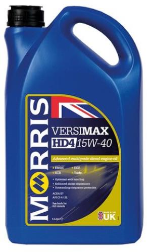 Morris Lubricants Versimax HD4 15W-40 Diesel Engine Oil 5 Litres RVS005-MOR - RVS005Versimax_HD4_15W-40_5L_resize.jpg