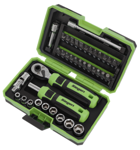 Sealey 38 Piece 1/4 Inch Square Drive Socket and Bit Set S01255-SEA - S01255Image2.png
