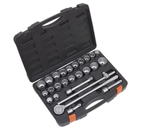 Sealey 26 Piece 3/4 Inch Square Drive Metric/Imperial Socket Set S0713-SEA - S0713Image1.jpg