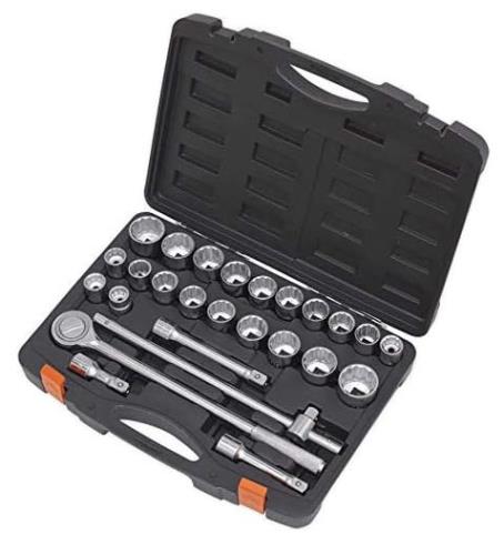 Sealey 26 Piece 3/4 Inch Square Drive Metric/Imperial Socket Set S0713-SEA - S0713Image2.jpg