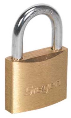 Sealey 40mm Brass Body Padlock with Brass Cylinder S0987-SEA - S0987Image3.jpg