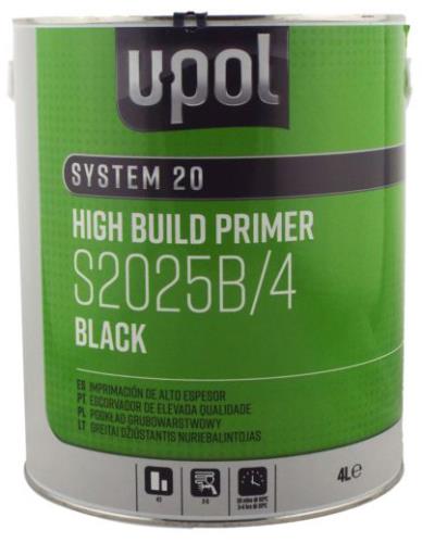 U-Pol S2025 High Build Primer Black 4 Litre Tin S2025B/4 - S2025_Black4Litre.jpg