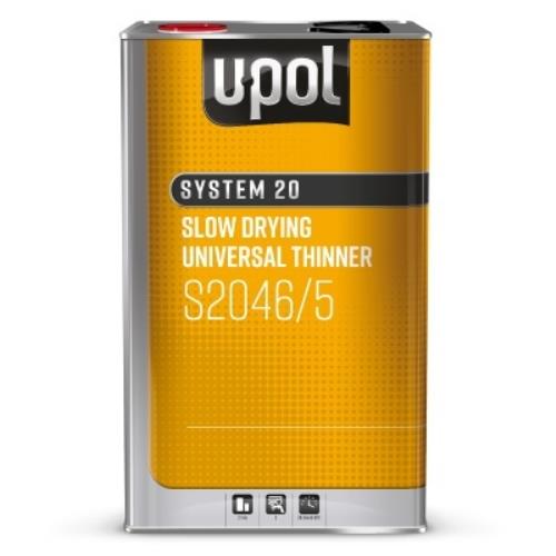U-Pol S2046 Slow Drying Universal Thinner 5 Litres Tin Clear S2046/5 - S2046SlowDryingUniversalThinner5L.jpg