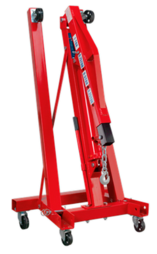 Sealey 1 Tonne Folding Engine Crane on Heavy-duty castors SC10-SEA - SC10Image2.png