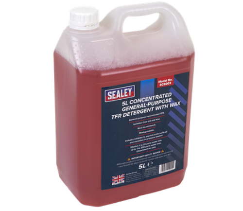 Sealey 5L Concentrated General-Purpose TFR Detergent with Wax SCS003-SEA - SCS003Image1.png