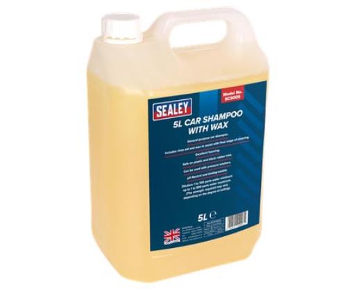 Sealey 5 Litres General-Purpose Car Shampoo with Wax SCS005-SEA - SCS005Image1.jpg