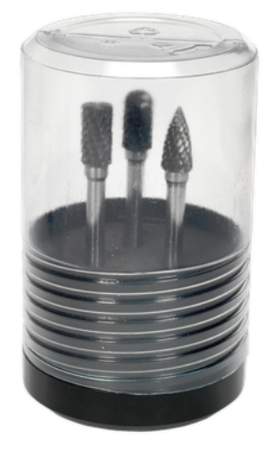 Sealey 3 Piece Tungsten Carbide Rotary Burr Set (soft/hard metals) SDBK3-SEA - SDBK3Image2.png