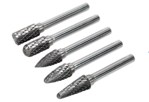 Sealey 5 Piece Tungsten Carbide Rotary Burr Set (universal) SDBK5-SEA - SDBK5Image1.png