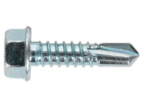 Sealey 6.3 x 25mm Zinc Plated Self-Drilling Hex Head Screw 100x SDHX6325-SEA - SDHX6325Image1.png