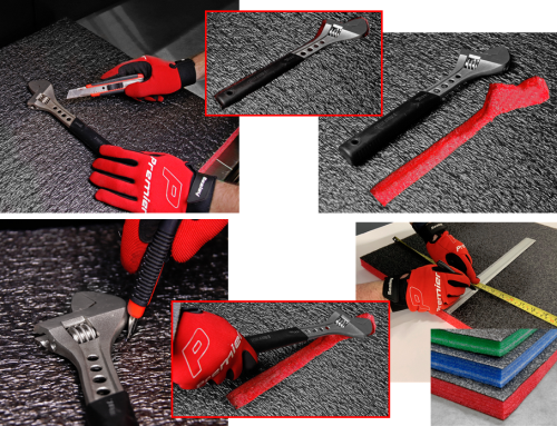 Sealey 1200 x 550 x 30mm Easy Peel Shadow Foam® Red/Black SF30R-SEA - SF30RImage3.png