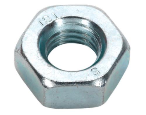 Sealey Steel Nut M10 Zinc DIN 934 Pack of 100 SN10 - SN10Image1.jpg