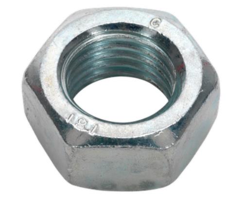 Sealey Steel Nut M20 Zinc DIN 934 Pack of 10 SN20 - SN20Image1.jpg