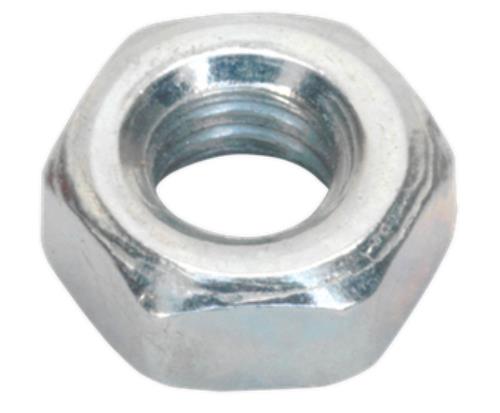 Sealey Steel Nut M4 Zinc DIN 934 Pack of 100 SN4 - SN4Image1.jpg